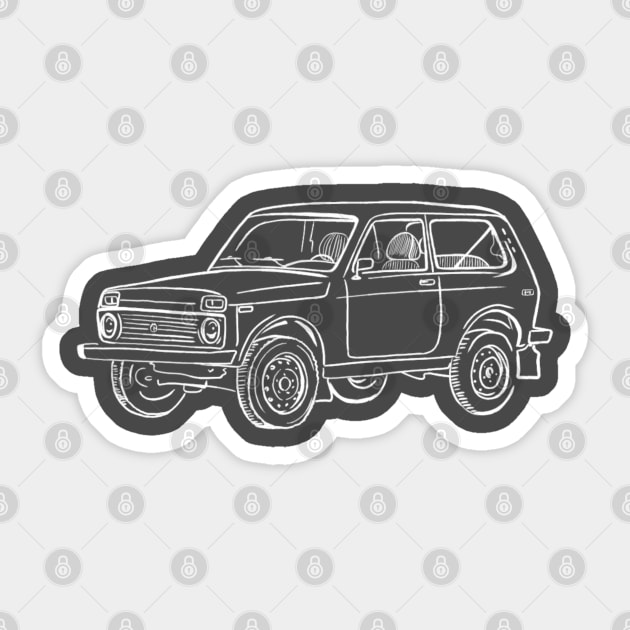 Lada Niva Sticker by Aurealis